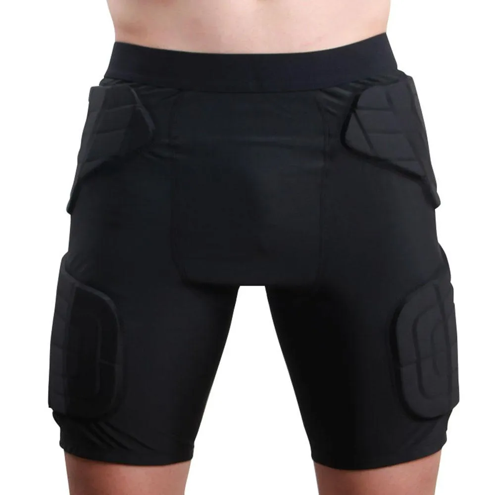 1Storm Men Lycra EVA Anti-Collision Chest Protective Black Short Shirt/Pant for Football Baseball Basketball Bike Rugby Snowboard Ski Volleyball