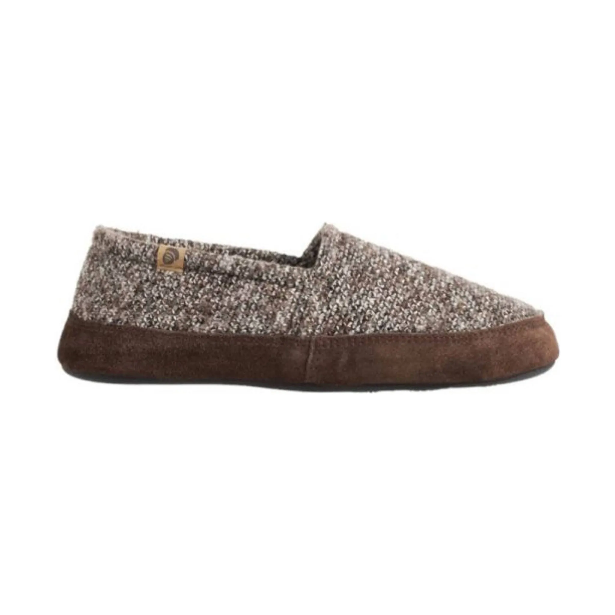 Acorn Men's Moc Slippers - Brown Tweed
