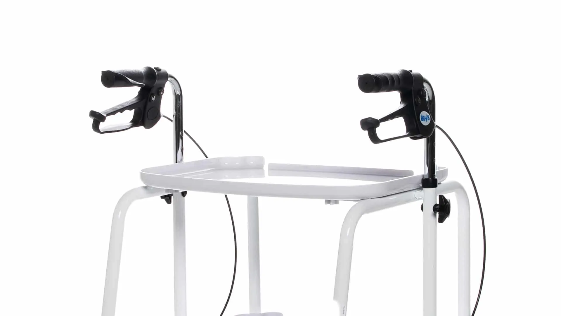 Adjustable Height Meal Tray Walker Trolley with Handbrakes