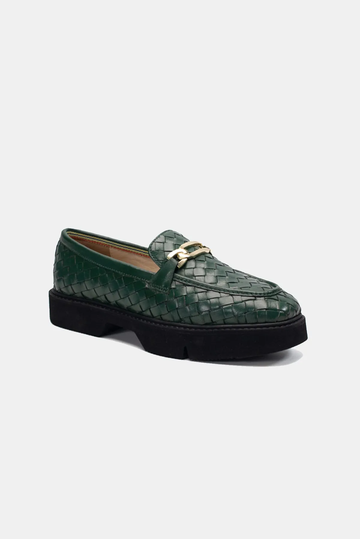 Autumn Woven Loafers - Green