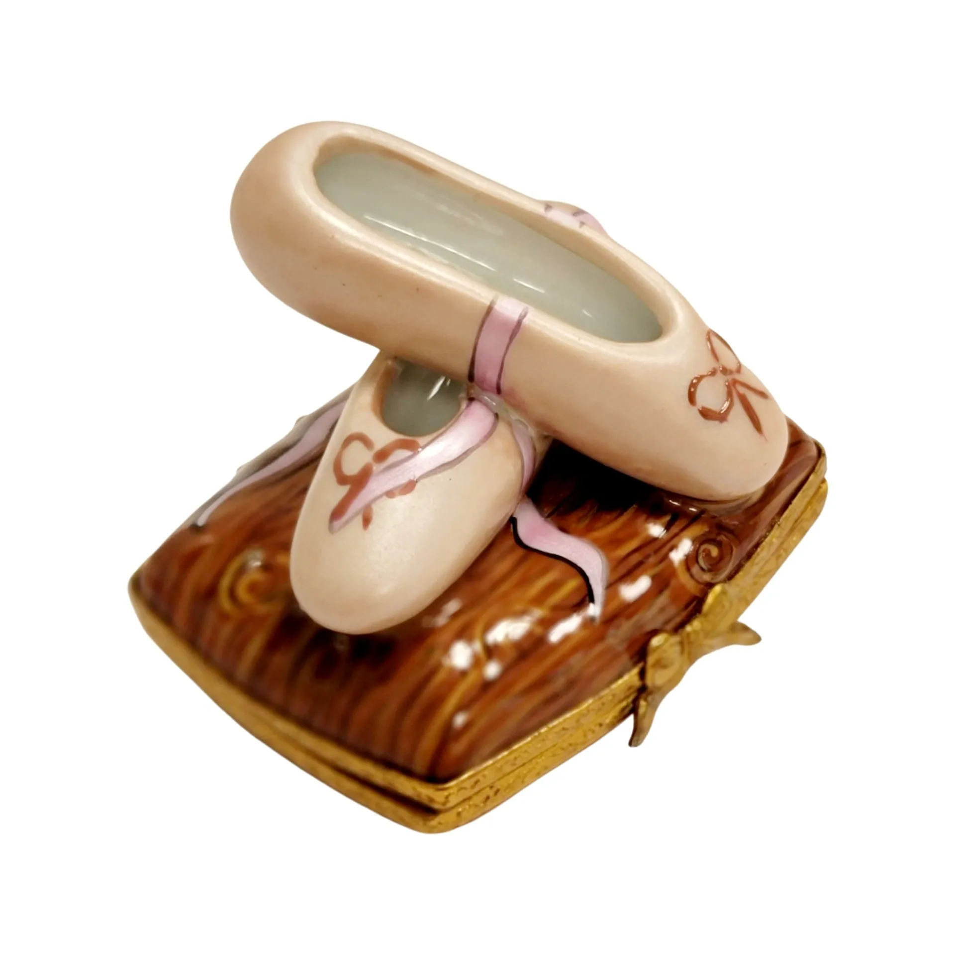 Ballerina Slippers on Wood Floors