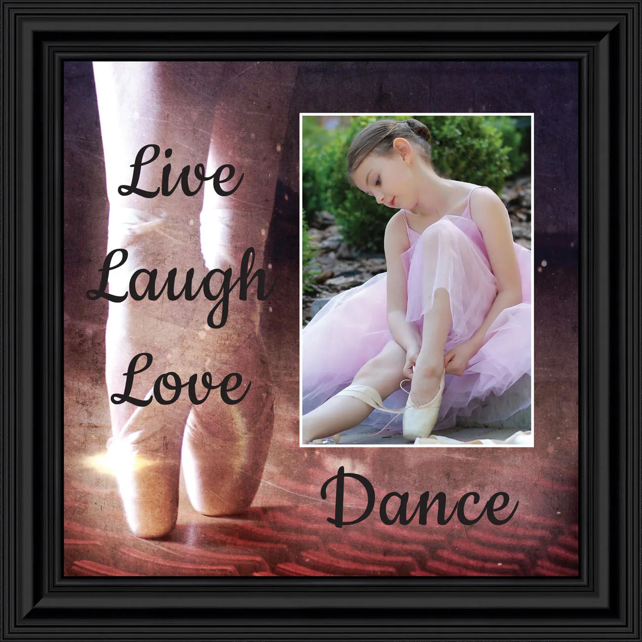 Ballet, Dancer Gifts for Teen Girls or Women, Framed Ballet Slippers, 10x10 6356