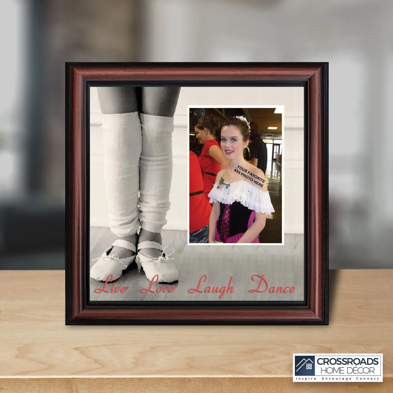Ballet, Dancer Gifts for Teen Girls or Women, Framed Ballet Slippers, 10x10 6356