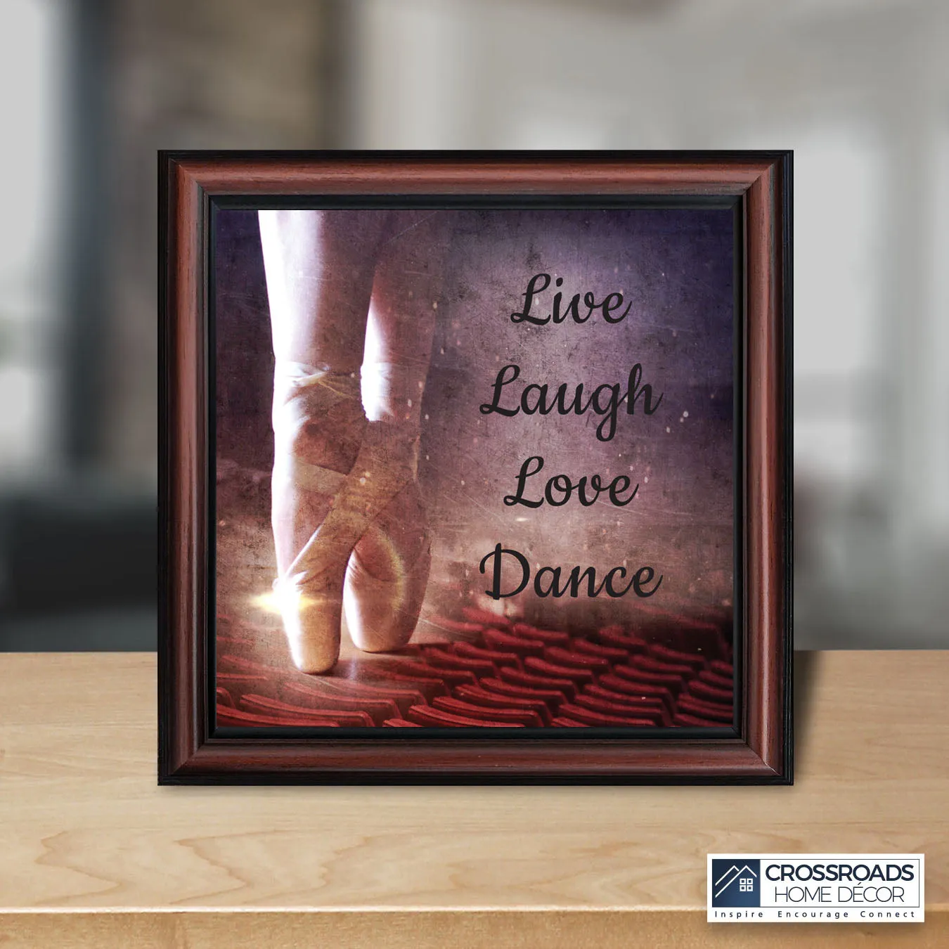 Ballet, Dancer Gifts for Teen Girls or Women, Framed Ballet Slippers, 10x10 6356