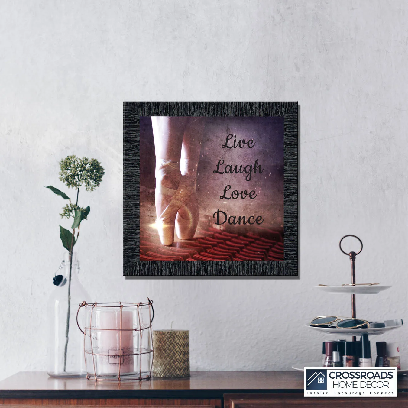 Ballet, Dancer Gifts for Teen Girls or Women, Framed Ballet Slippers, 10x10 6356