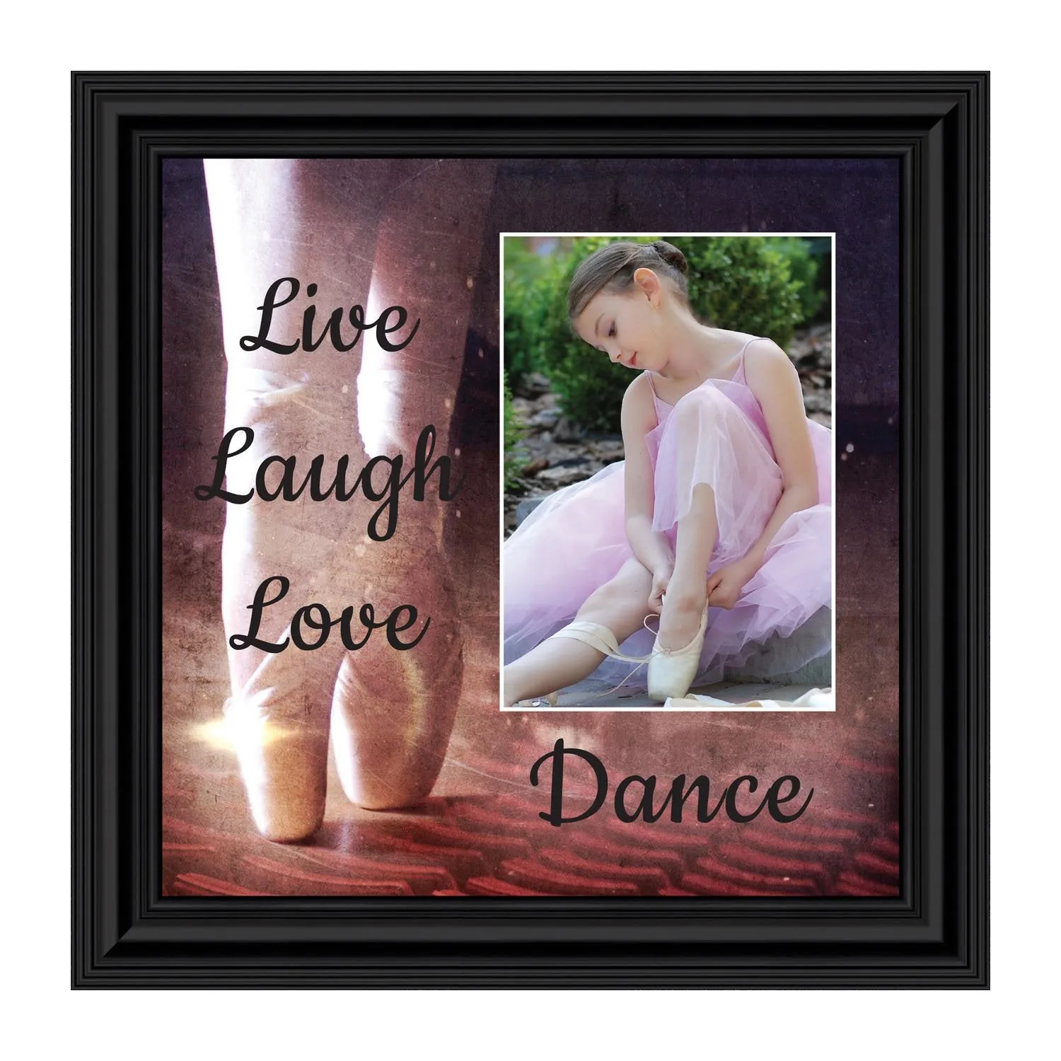 Ballet, Dancer Gifts for Teen Girls or Women, Framed Ballet Slippers, 10x10 6356
