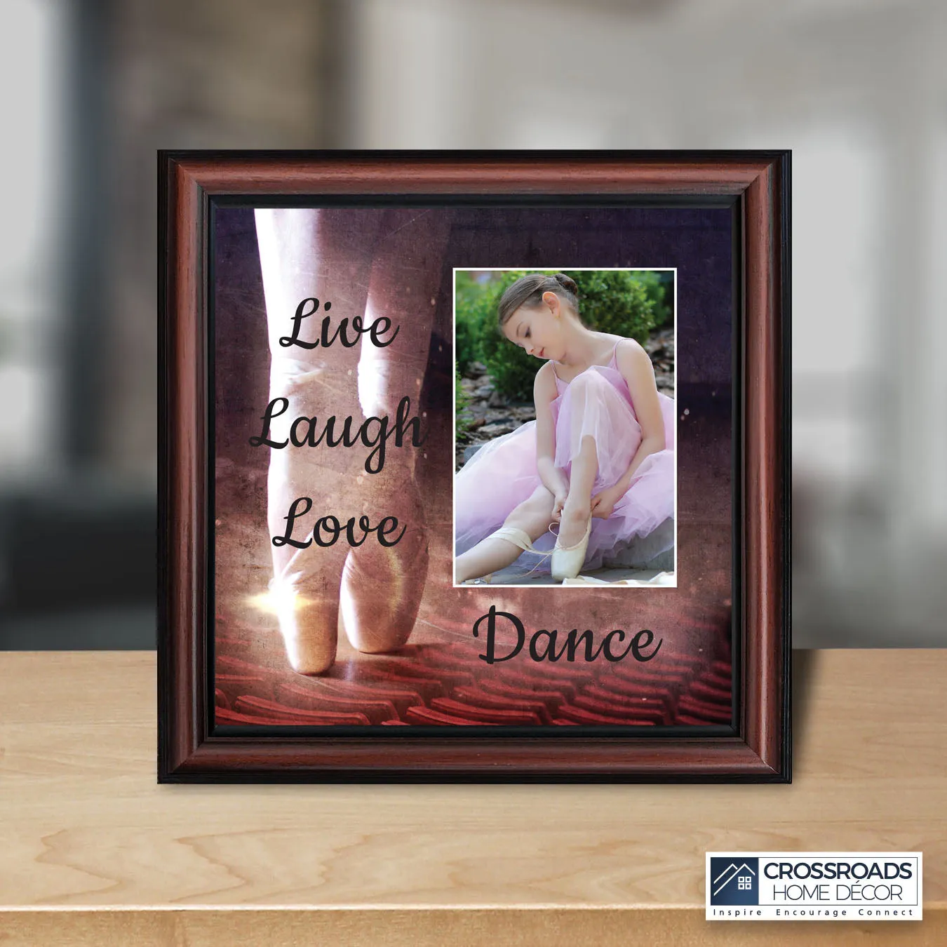 Ballet, Dancer Gifts for Teen Girls or Women, Framed Ballet Slippers, 10x10 6356