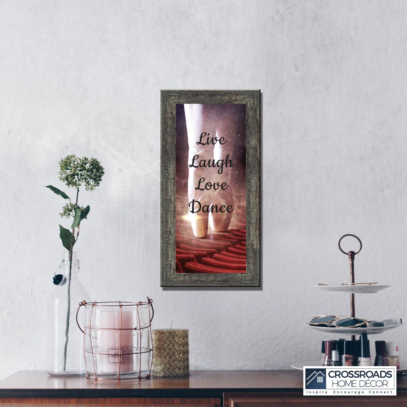 Ballet, Dancer Gifts for Teen Girls or Women, Framed Ballet Slippers, 10x10 6356