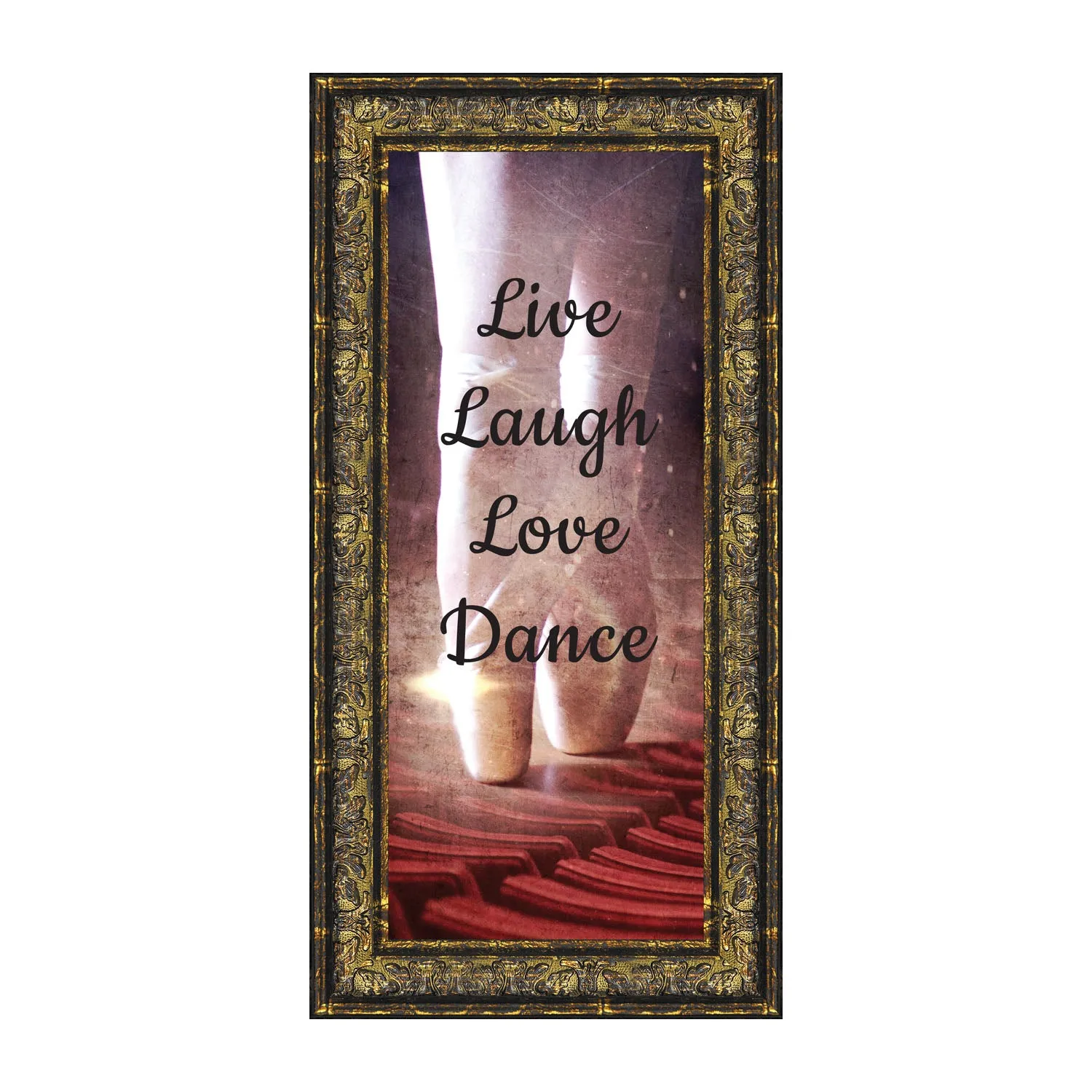 Ballet, Dancer Gifts for Teen Girls or Women, Framed Ballet Slippers, 10x10 6356