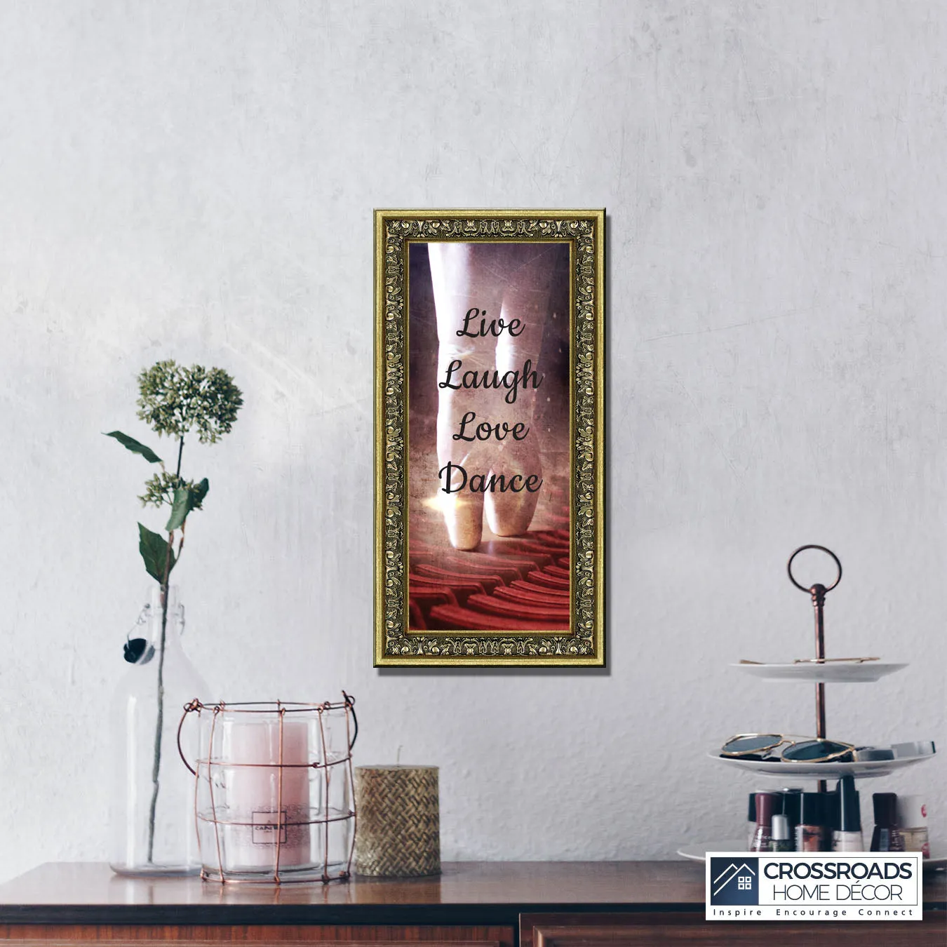Ballet, Dancer Gifts for Teen Girls or Women, Framed Ballet Slippers, 10x10 6356