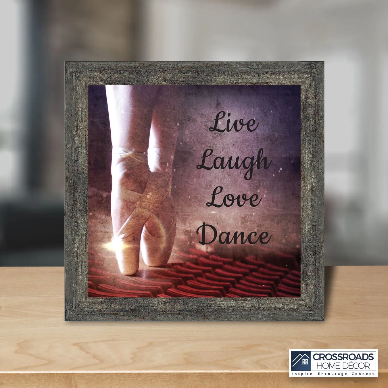 Ballet, Dancer Gifts for Teen Girls or Women, Framed Ballet Slippers, 10x10 6356