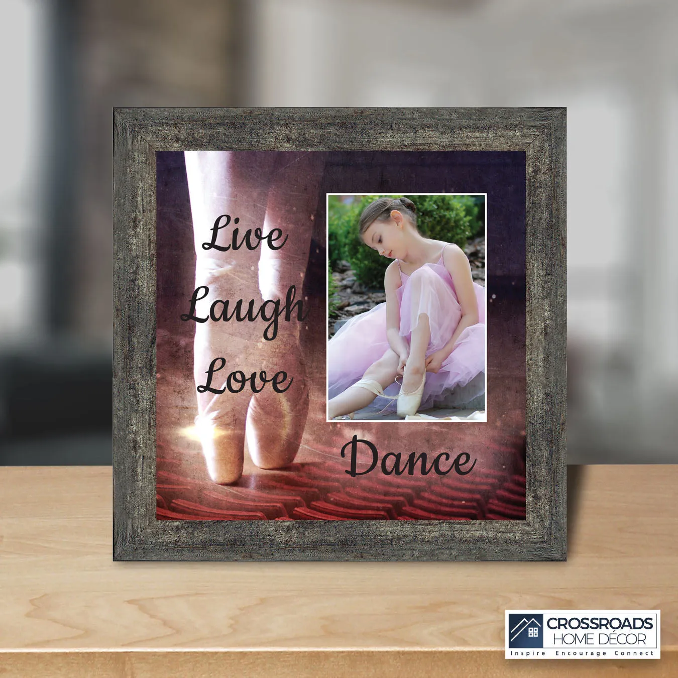 Ballet, Dancer Gifts for Teen Girls or Women, Framed Ballet Slippers, 10x10 6356