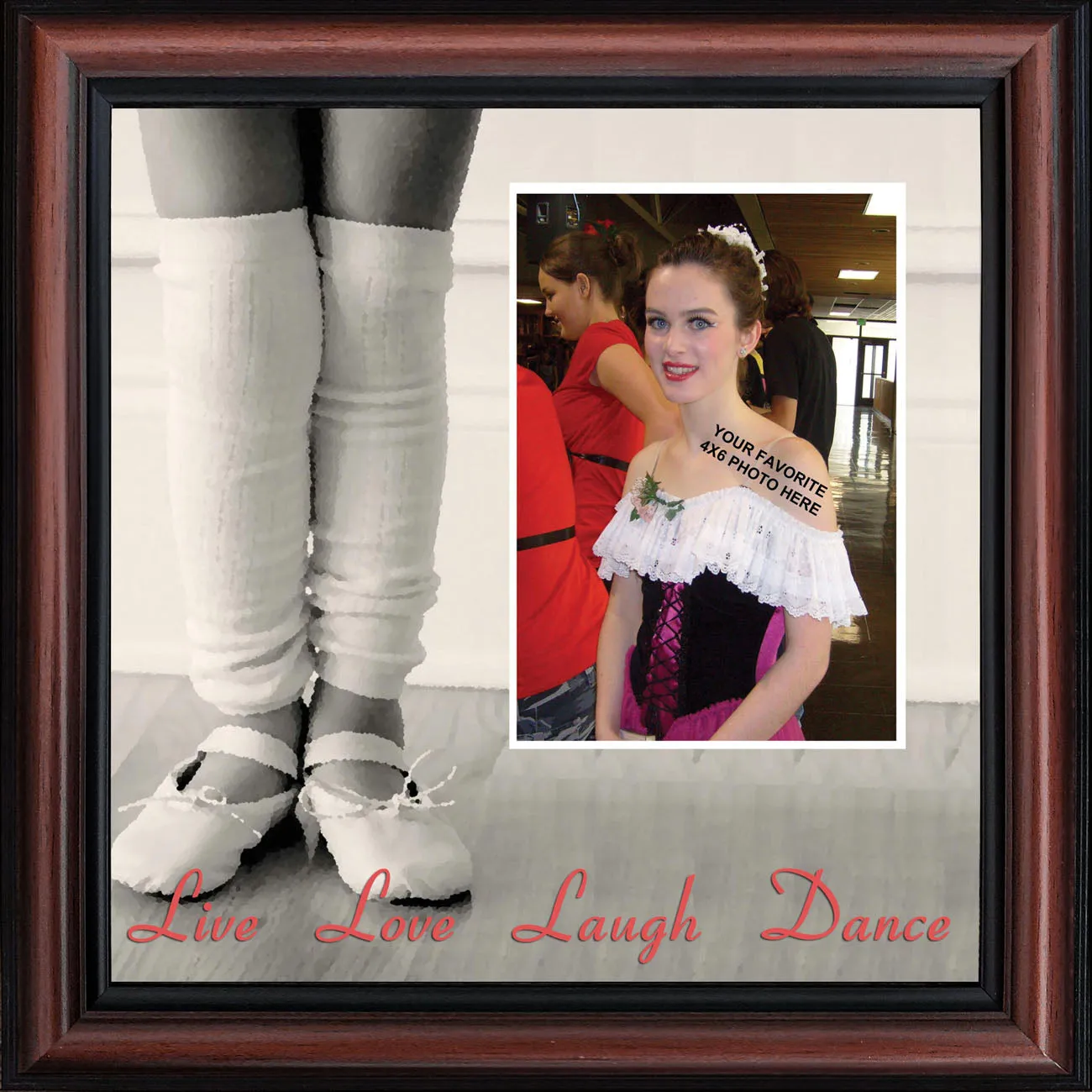 Ballet, Dancer Gifts for Teen Girls or Women, Framed Ballet Slippers, 10x10 6356