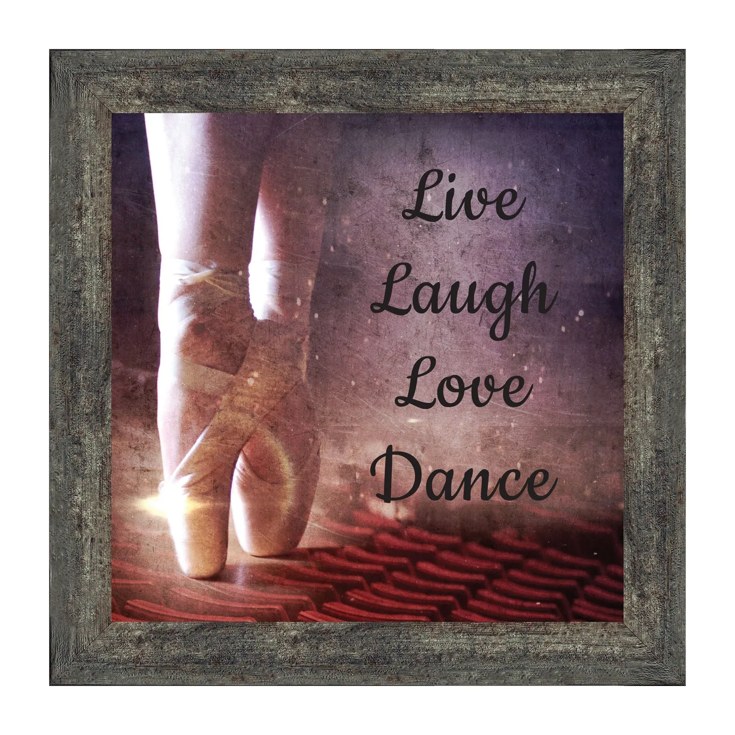 Ballet, Dancer Gifts for Teen Girls or Women, Framed Ballet Slippers, 10x10 6356