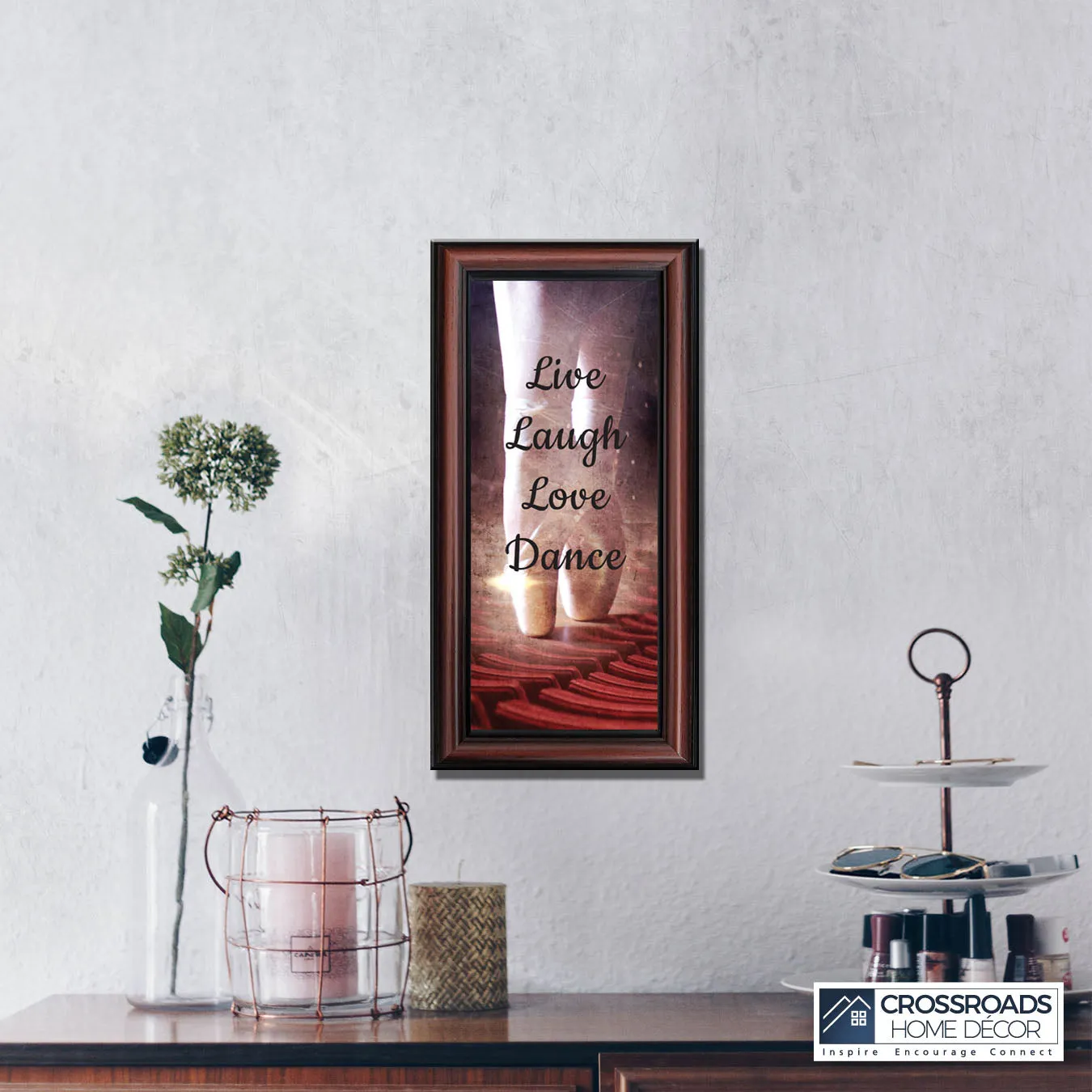 Ballet, Dancer Gifts for Teen Girls or Women, Framed Ballet Slippers, 10x10 6356