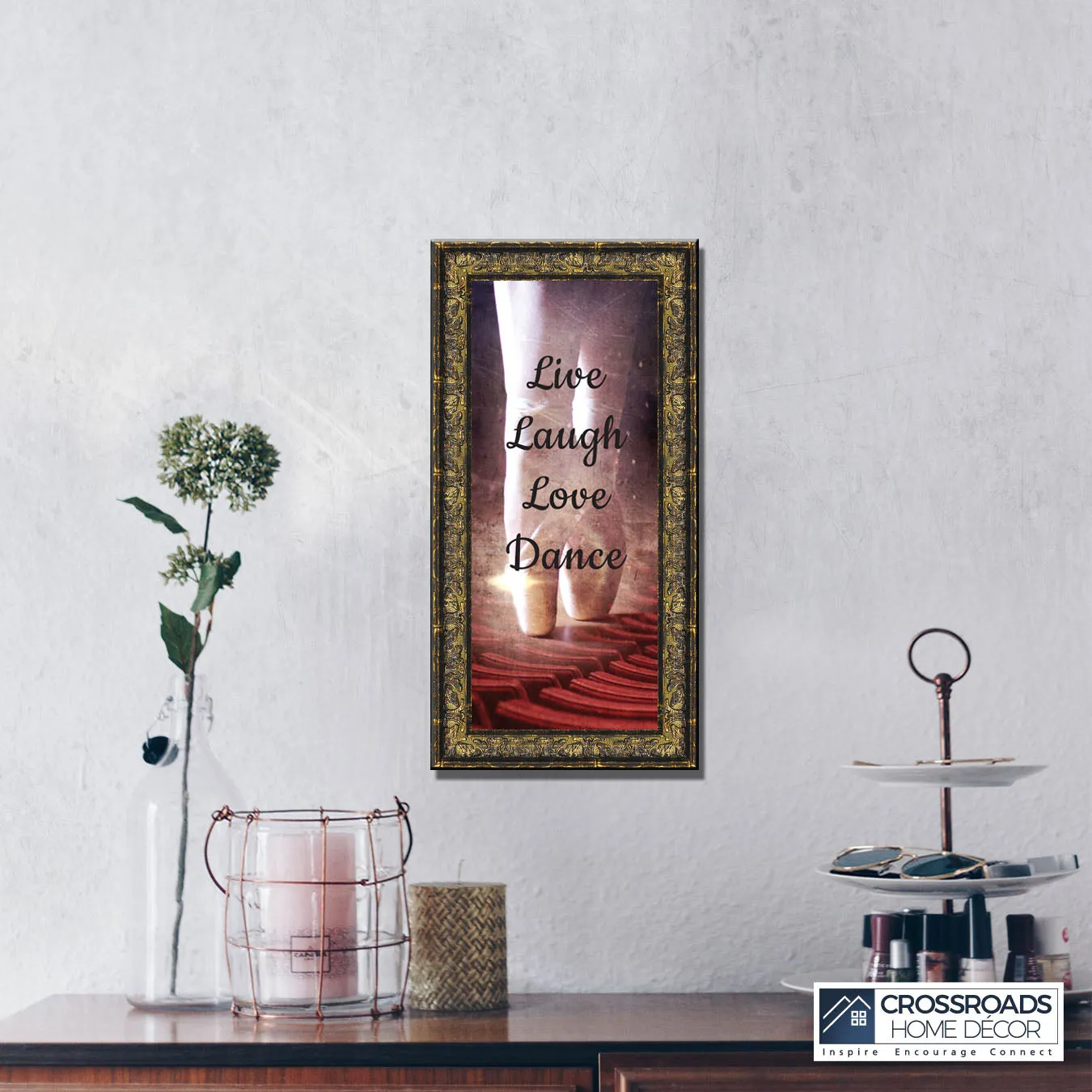 Ballet, Dancer Gifts for Teen Girls or Women, Framed Ballet Slippers, 10x10 6356