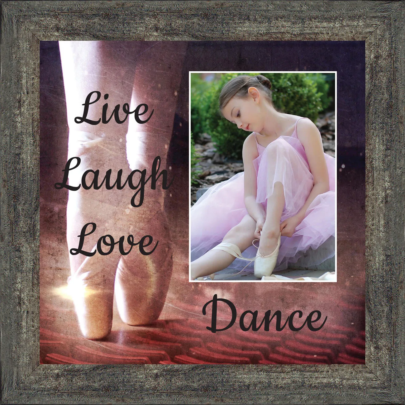 Ballet, Dancer Gifts for Teen Girls or Women, Framed Ballet Slippers, 10x10 6356