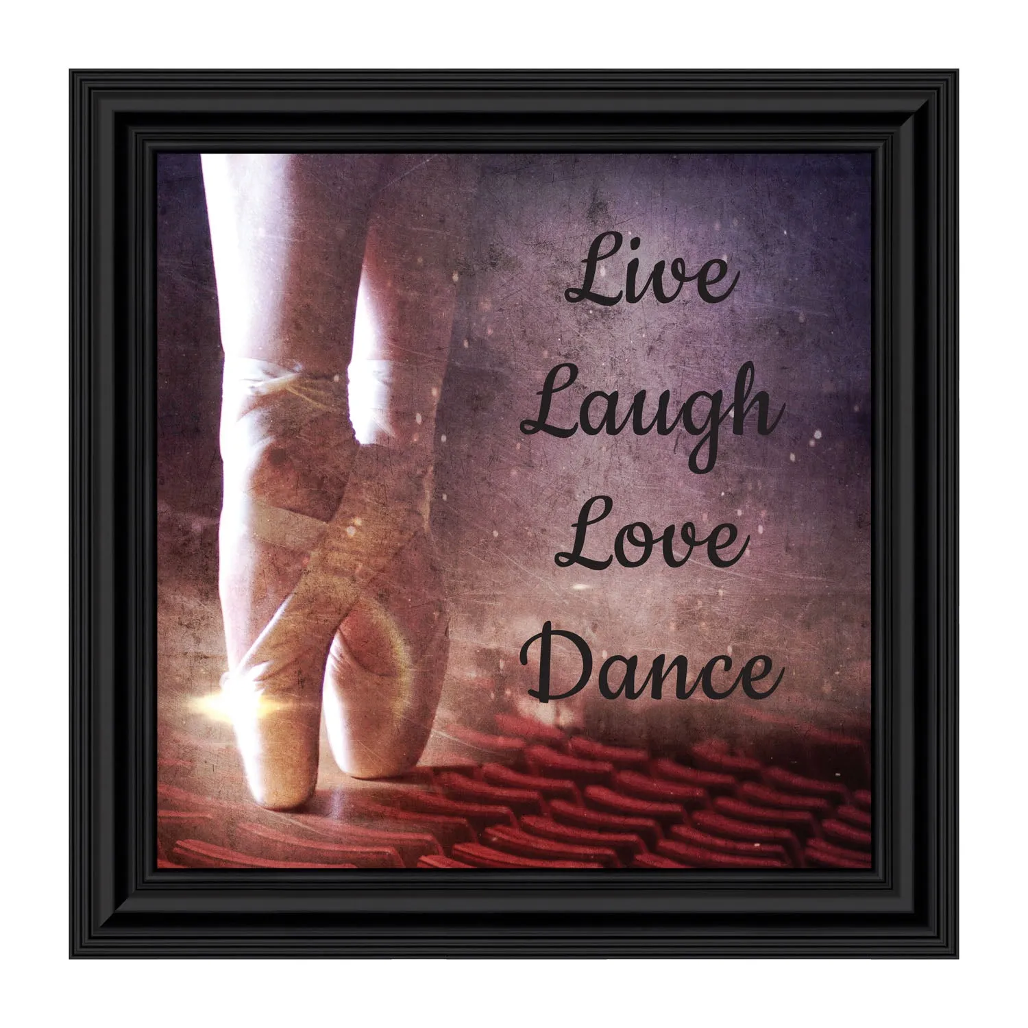 Ballet, Dancer Gifts for Teen Girls or Women, Framed Ballet Slippers, 10x10 6356