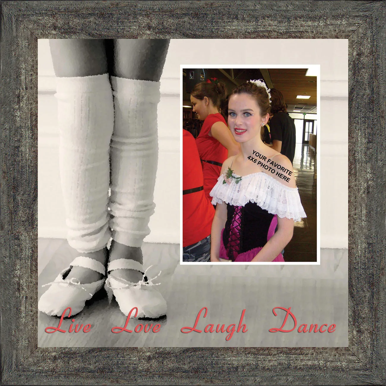 Ballet, Dancer Gifts for Teen Girls or Women, Framed Ballet Slippers, 10x10 6356