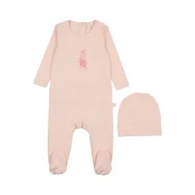 Ballet Slippers Footie-Pink