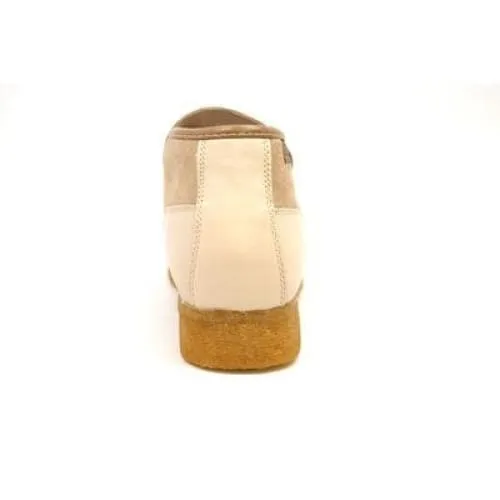 British Walkers Classic Men's Beige Leather and Suede Slip On