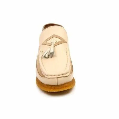 British Walkers Classic Men's Beige Leather and Suede Slip On