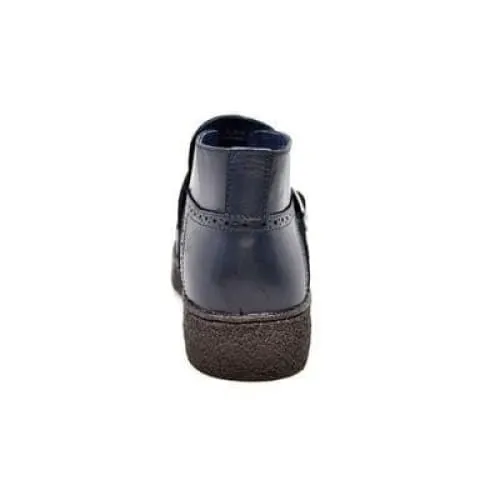 British Walkers Playboy Manhattan Wingtip Men's Navy Blue Leather