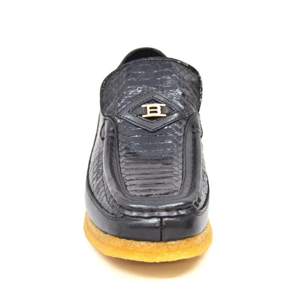 British Walkers Power 2 Limited Edition Men's Black Snake Skin Leather