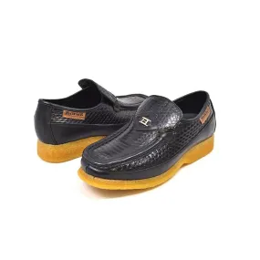 British Walkers Power 2 Limited Edition Men's Black Snake Skin Leather