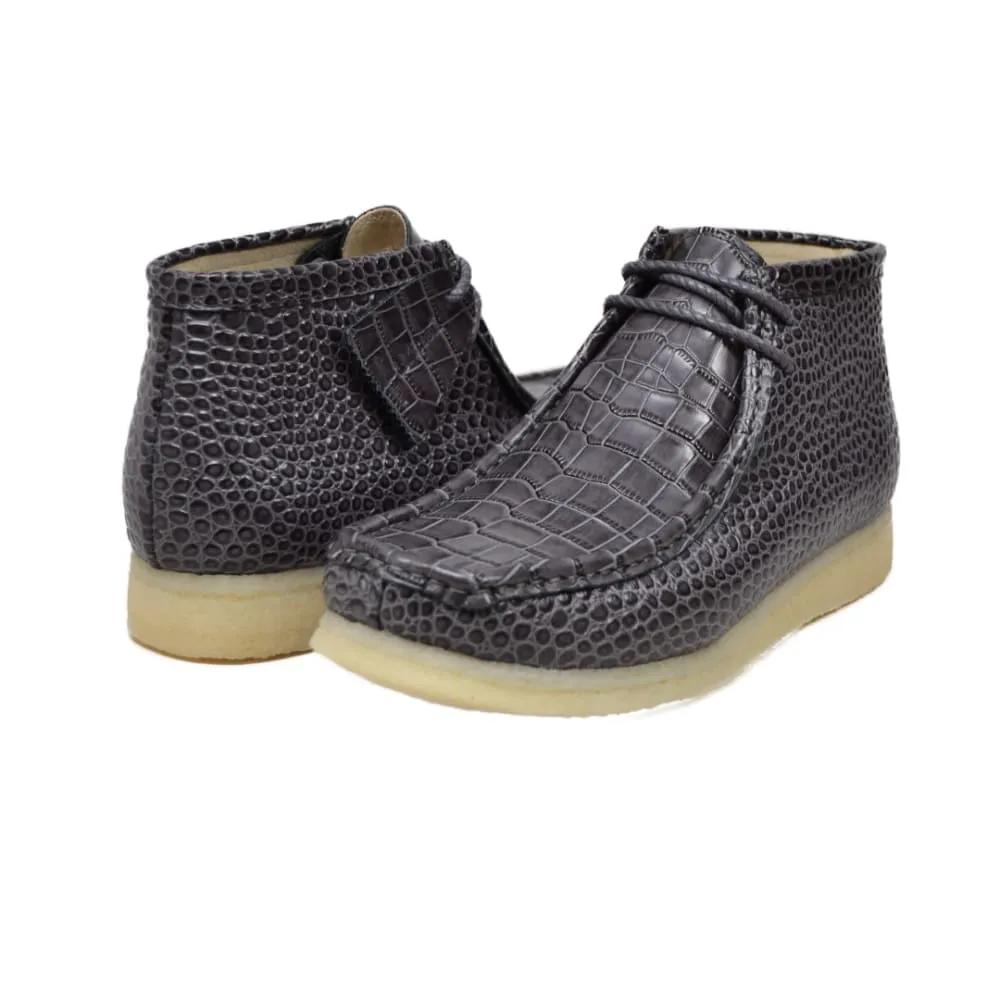 British Walkers Wallabee Boot Gators Men's Alligator Leather