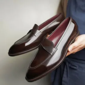 Brown Leather Nereida Love Knot Loafers - Formal Shoes - SS23