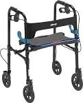 Clever Lite Rollator Walker, Flame Blue, Adult, Wheel 8" Wheel