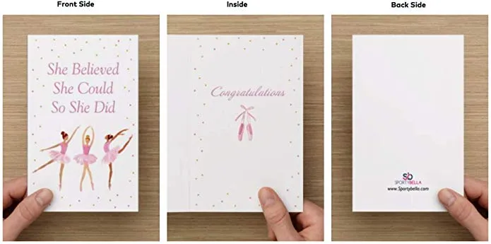 Dance Charm Keychain & Card Gift Set