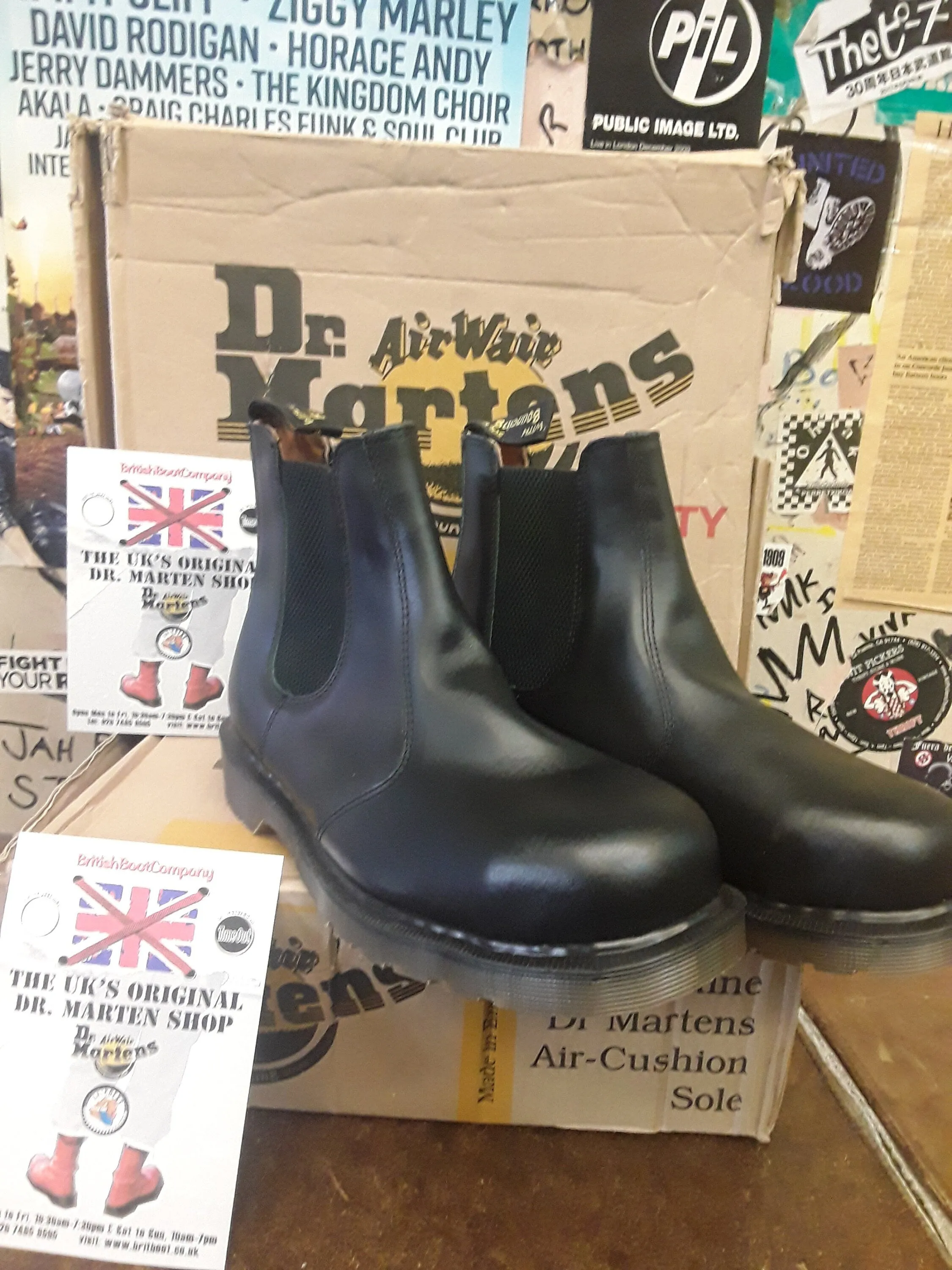 Dr Martens Made in England, Size UK7, Vintage 90's, Steel Chelsea Boot, Mens Leather Boots / 2028