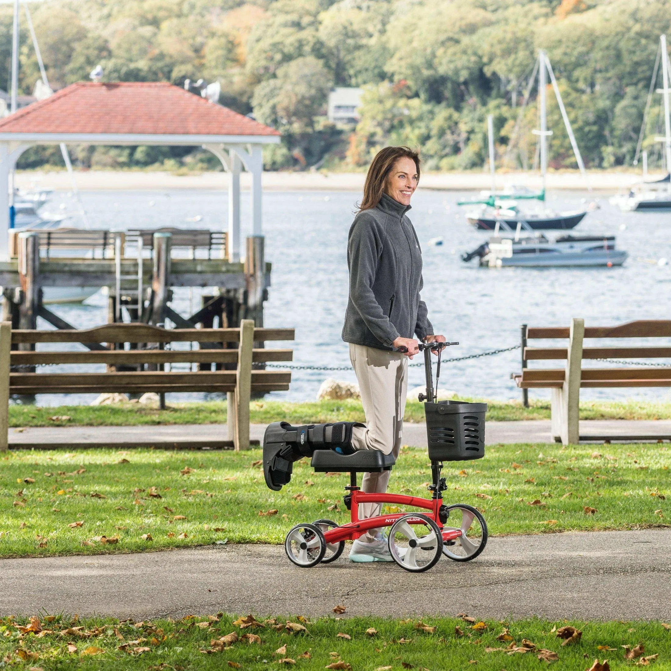 Drive Medical Nitro Glide Knee Walker Knee Scooter Crutch Alternative