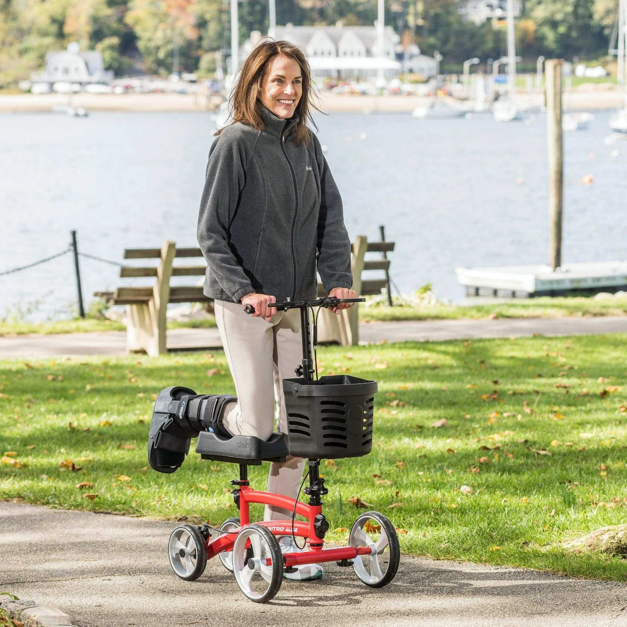 Drive Medical Nitro Glide Knee Walker Knee Scooter Crutch Alternative