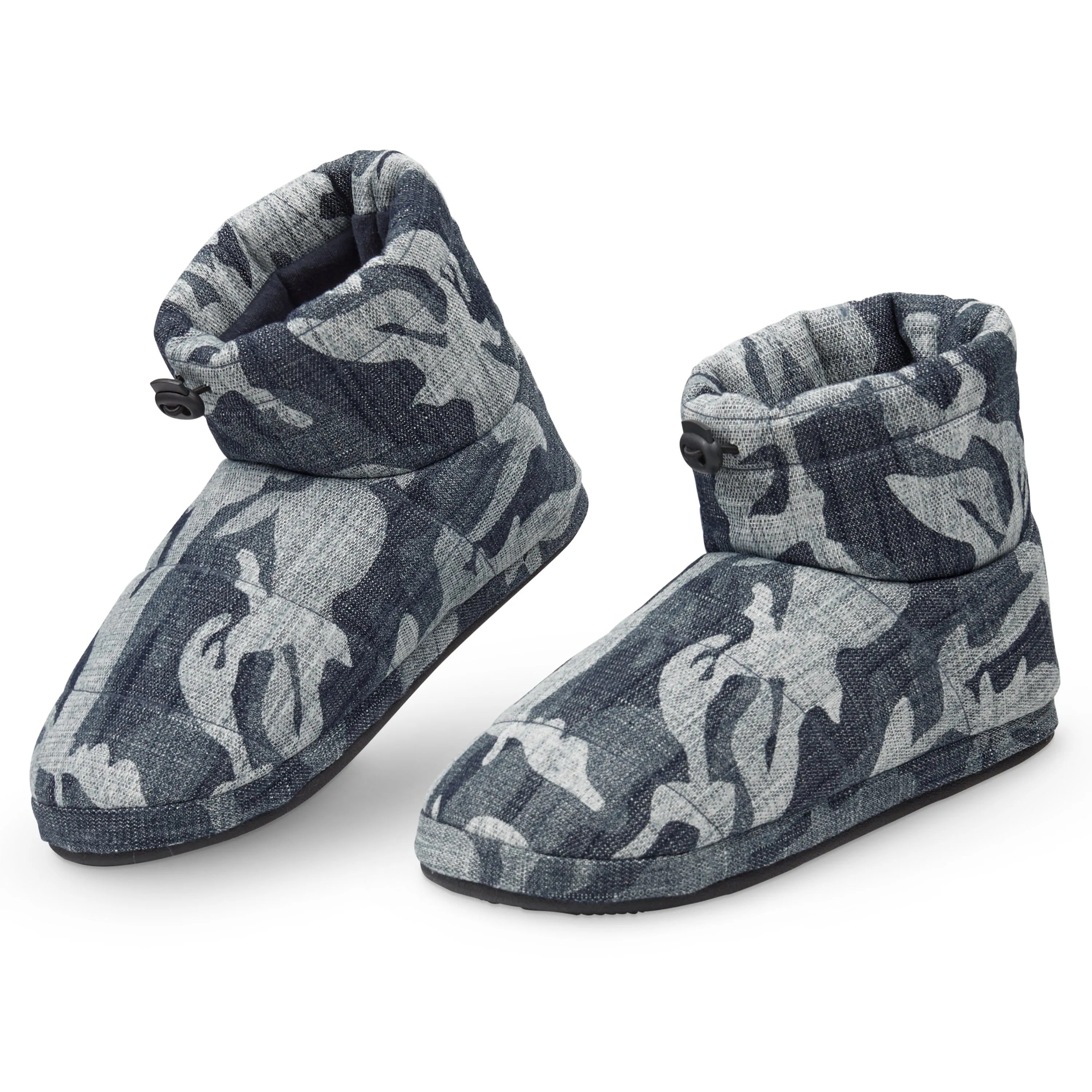 DUNLOP Slippers for Men, Fluffy Mens Slipper Warm and Cosy Winter House Boots