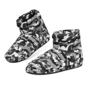 DUNLOP Slippers for Men, Fluffy Mens Slipper Warm and Cosy Winter House Boots