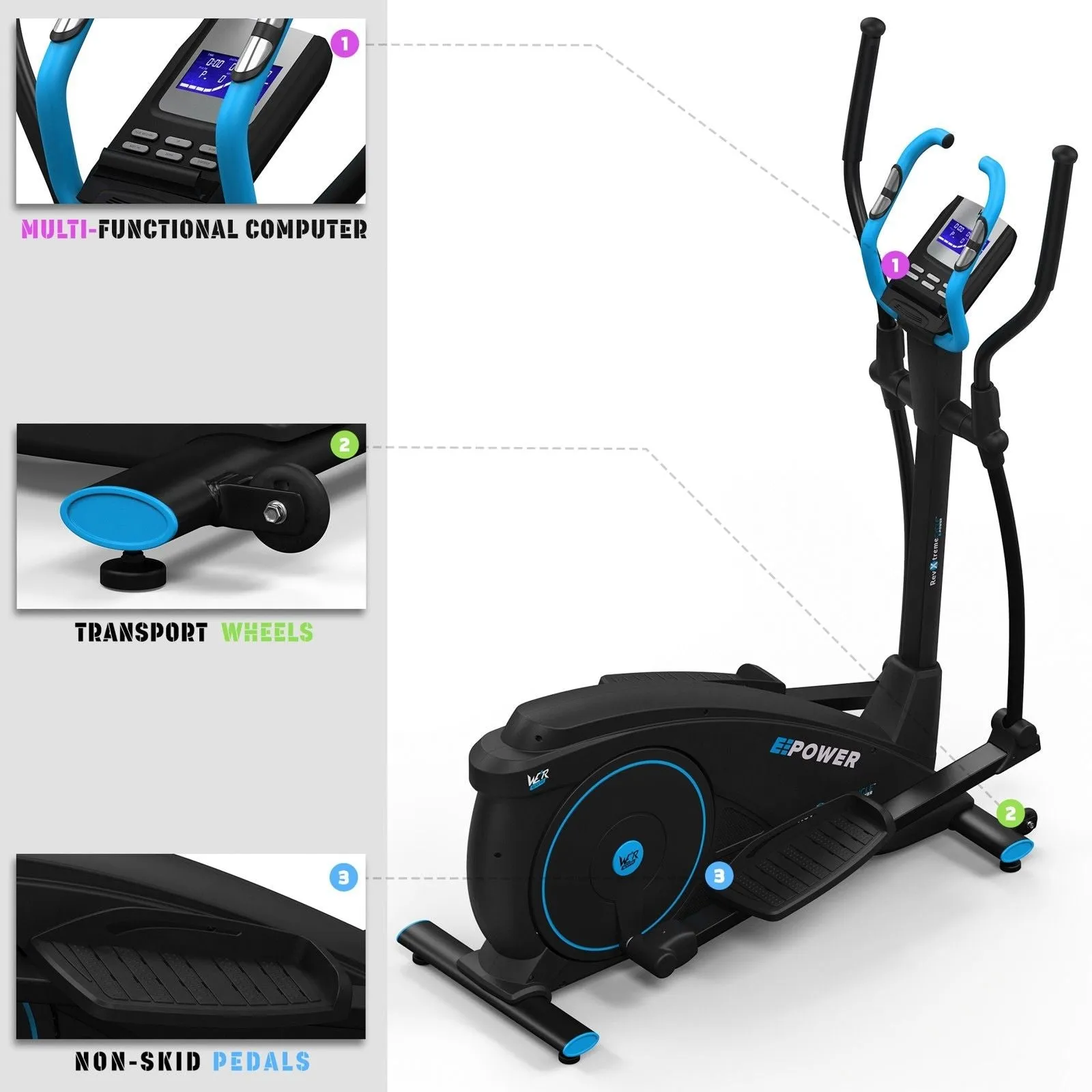 E-Power™ Elliptical Magnetic Cross Trainer