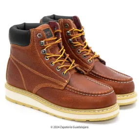 HM347 MOC TOE 6" GRASSO TAN WORK BOOT