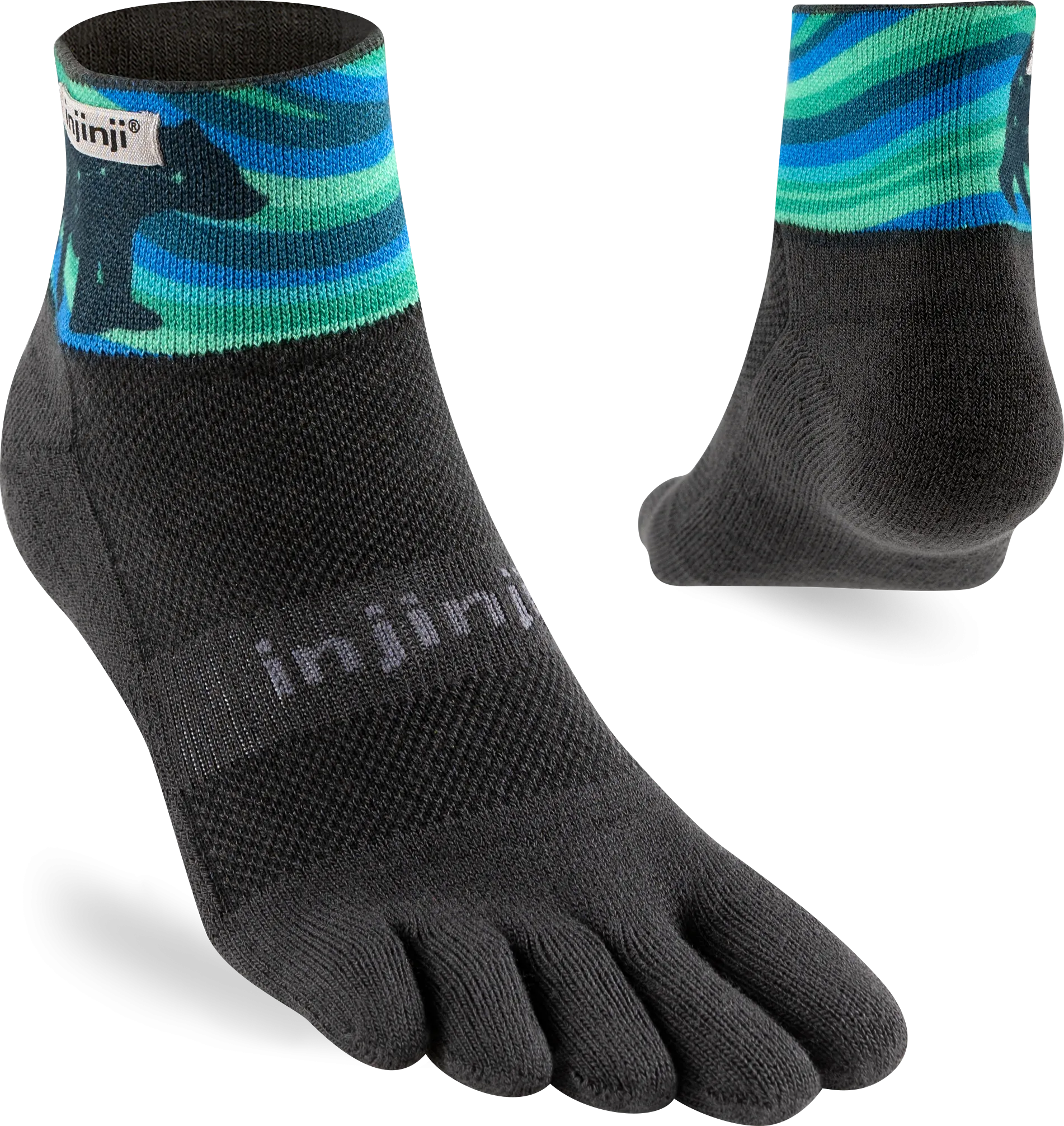 Injinji Trail Midweight Mini Crew Men's Aurora (Artist Designed AW24)