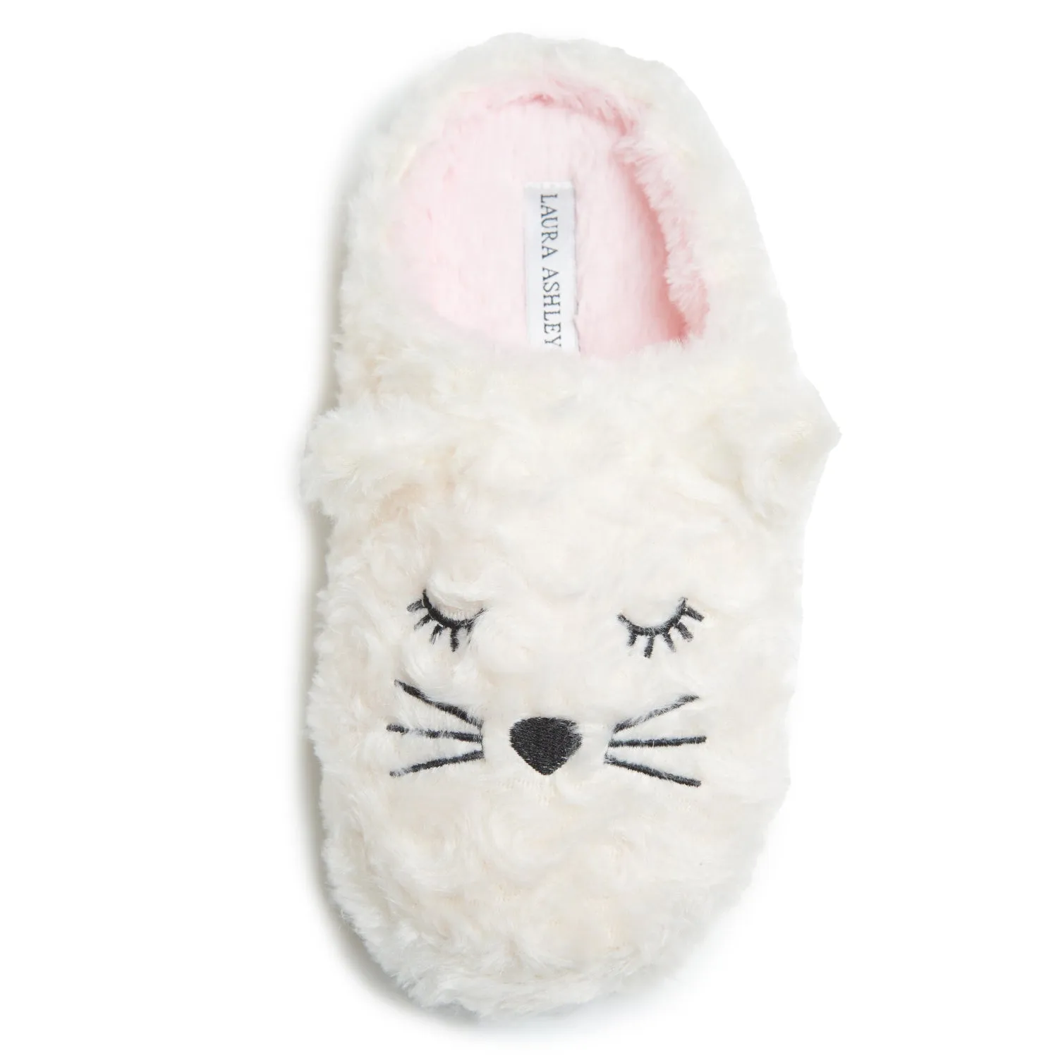 Laura Ashley Women's Plush Critters Clog Slippers, Indoor Outdoor Slip On Criss Cross Slippers for Ladies