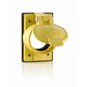 Leviton Weather Resistant Locking Receptacle Yellow