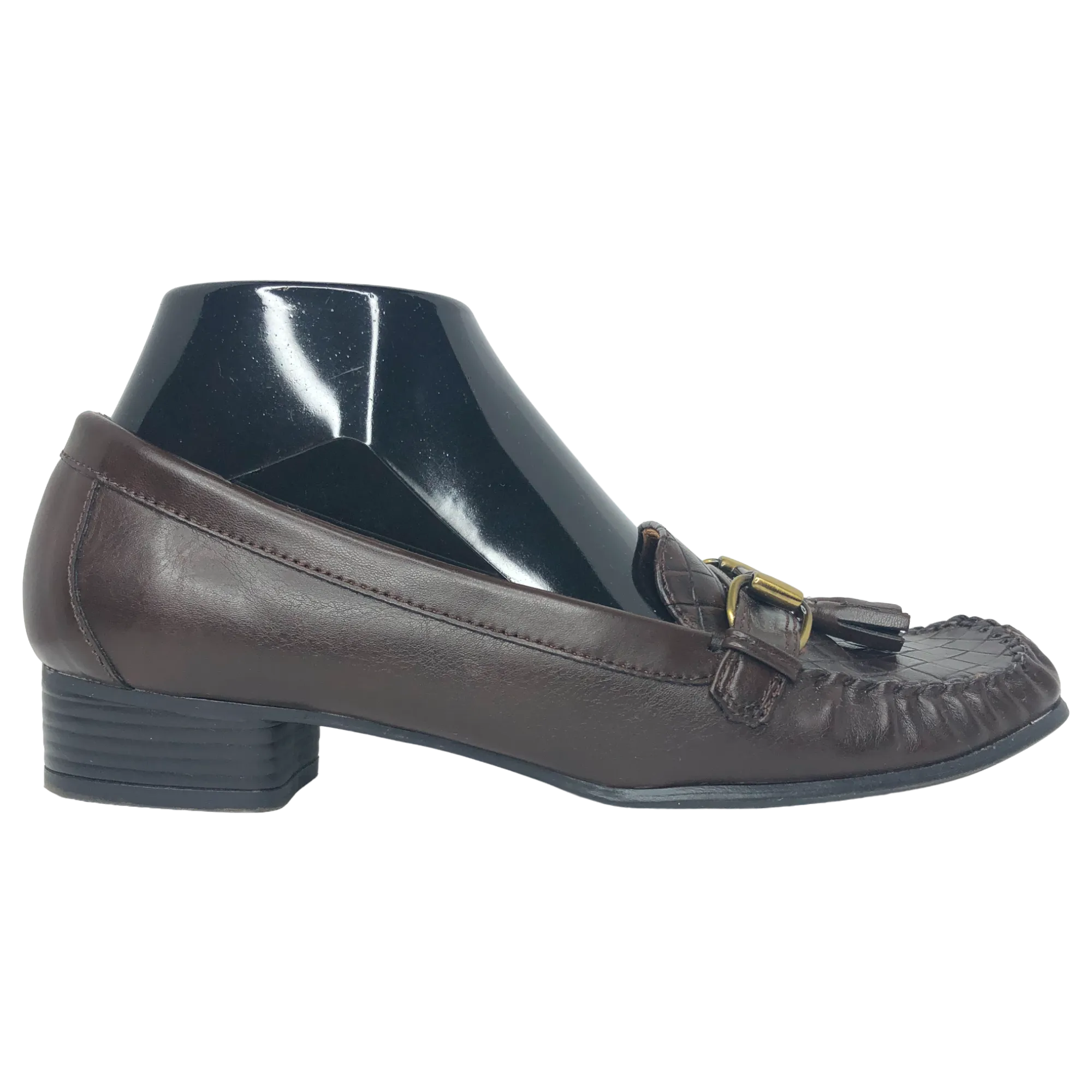Life Stride Chocolate Brown Beluga Leather Loafers - Size 7.5 - Women