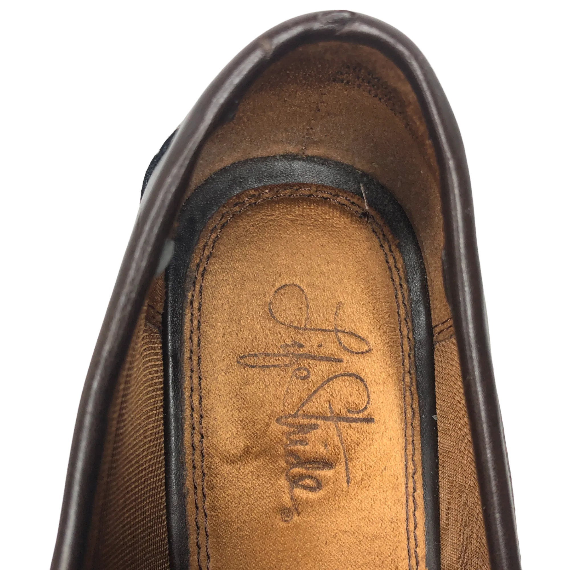 Life Stride Chocolate Brown Beluga Leather Loafers - Size 7.5 - Women