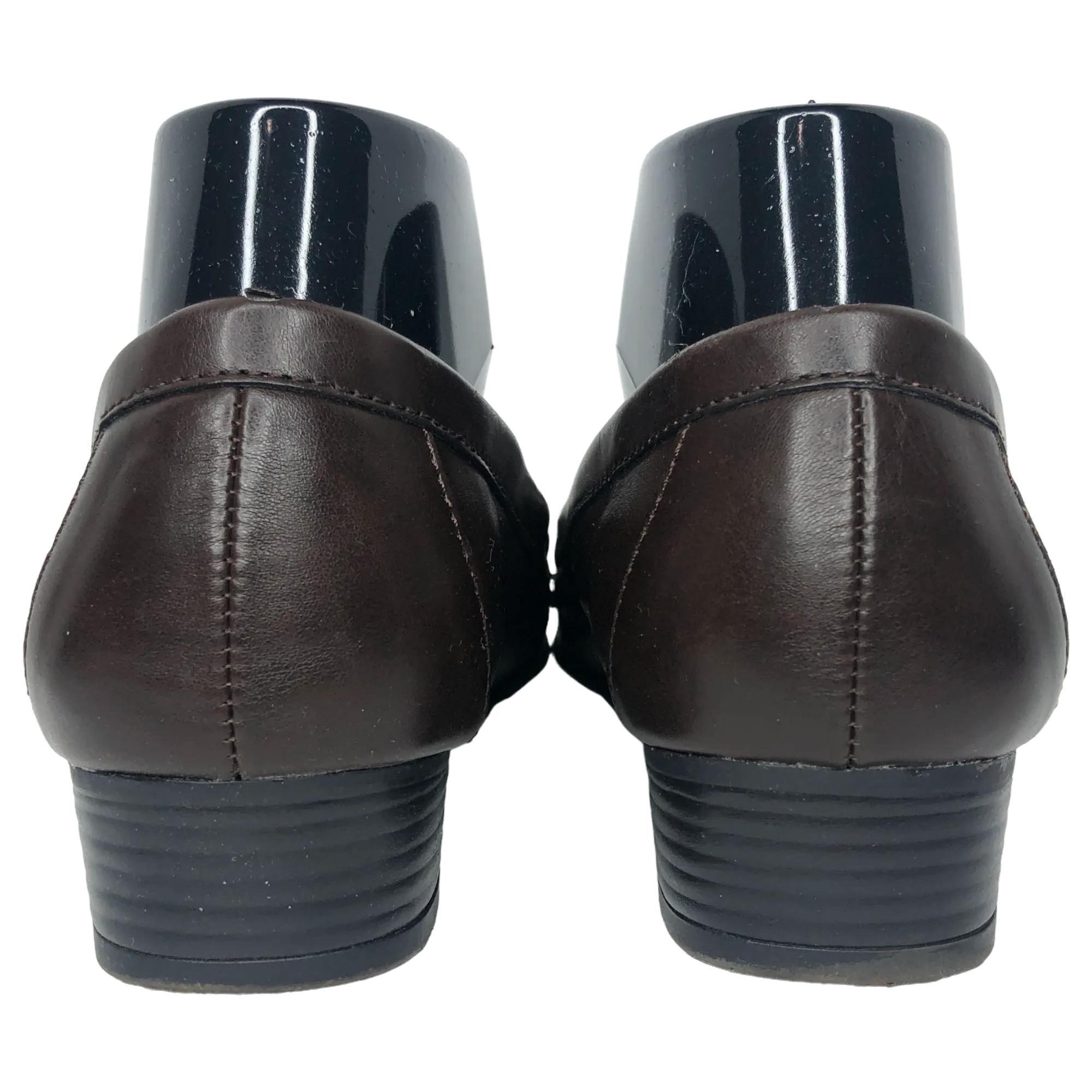 Life Stride Chocolate Brown Beluga Leather Loafers - Size 7.5 - Women