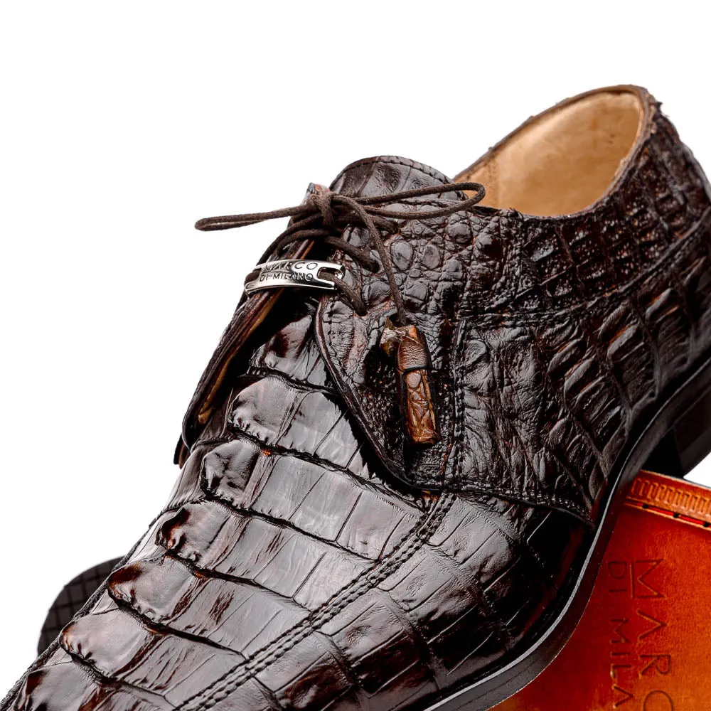 Marco Di Milano Cancun Caiman Fuscus and Leather Orix Brown
