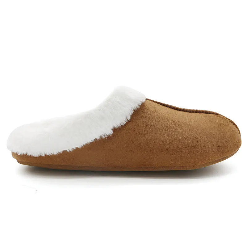 Men's & Women's Winter Slippers Memory Foam Suede House Sandals