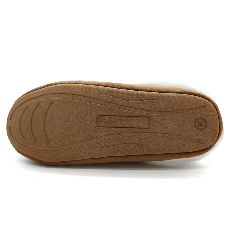 Men's & Women's Winter Slippers Memory Foam Suede House Sandals