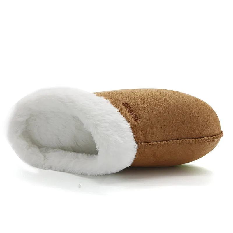 Men's & Women's Winter Slippers Memory Foam Suede House Sandals